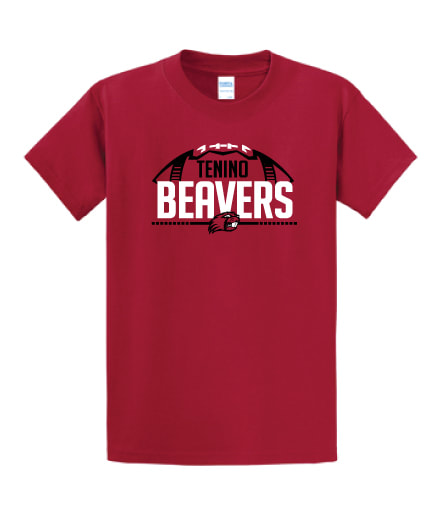 Beavers Football Tee (red)
